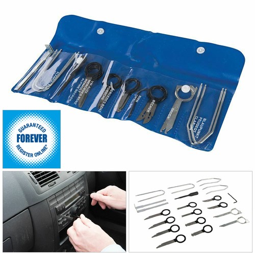 Car radio removal tool kit - car,